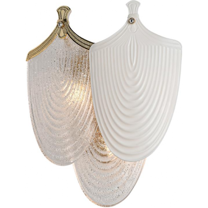 Бра ODEON LIGHT PORCELA HALL ODL24 517 G9 3*40W металл фарфор стекло, золото белый прозрачный 5051/3W Бра ODEON LIGHT PORCELA HALL ODL24 517 G9 3*40W металл фарфор стекло, золото белый прозрачный 5051/3W