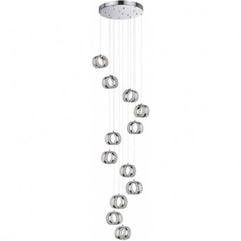 Люстра ODEON LIGHT MIRAGE L-VISION ODL24 451 LED 83W 4000K 5220лм металл акрил, хром