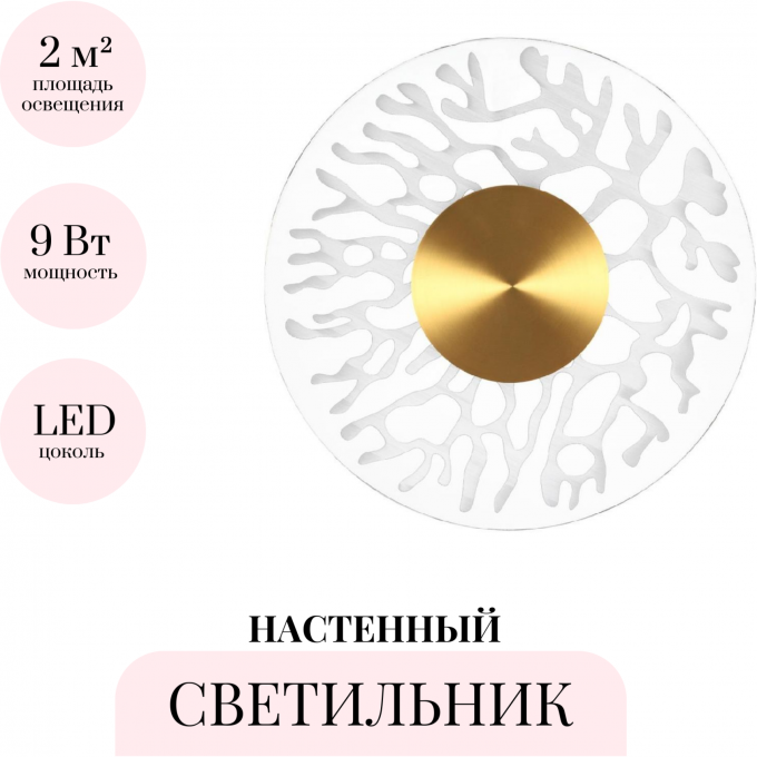 Настенный светильник ODEON LIGHT SOLARIS 6627/9WL Настенный светильник ODEON LIGHT SOLARIS 6627/9WL