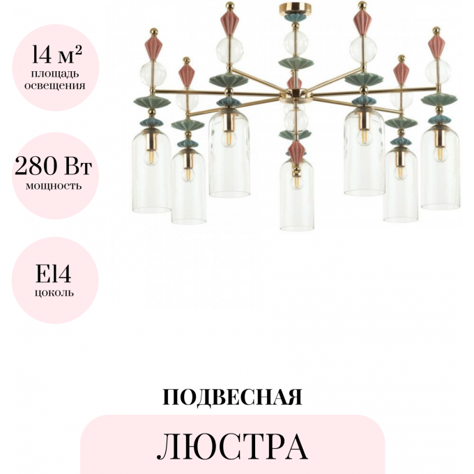 Подвесная люстра ODEON LIGHT BIZET 4855/7C Подвесная люстра ODEON LIGHT BIZET 4855/7C