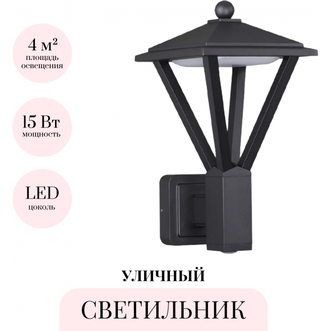 Уличный настенный светильник ODEON LIGHT NATURE BEARITZ 6655/15WL3 Уличный настенный светильник ODEON LIGHT NATURE BEARITZ 6655/15WL3